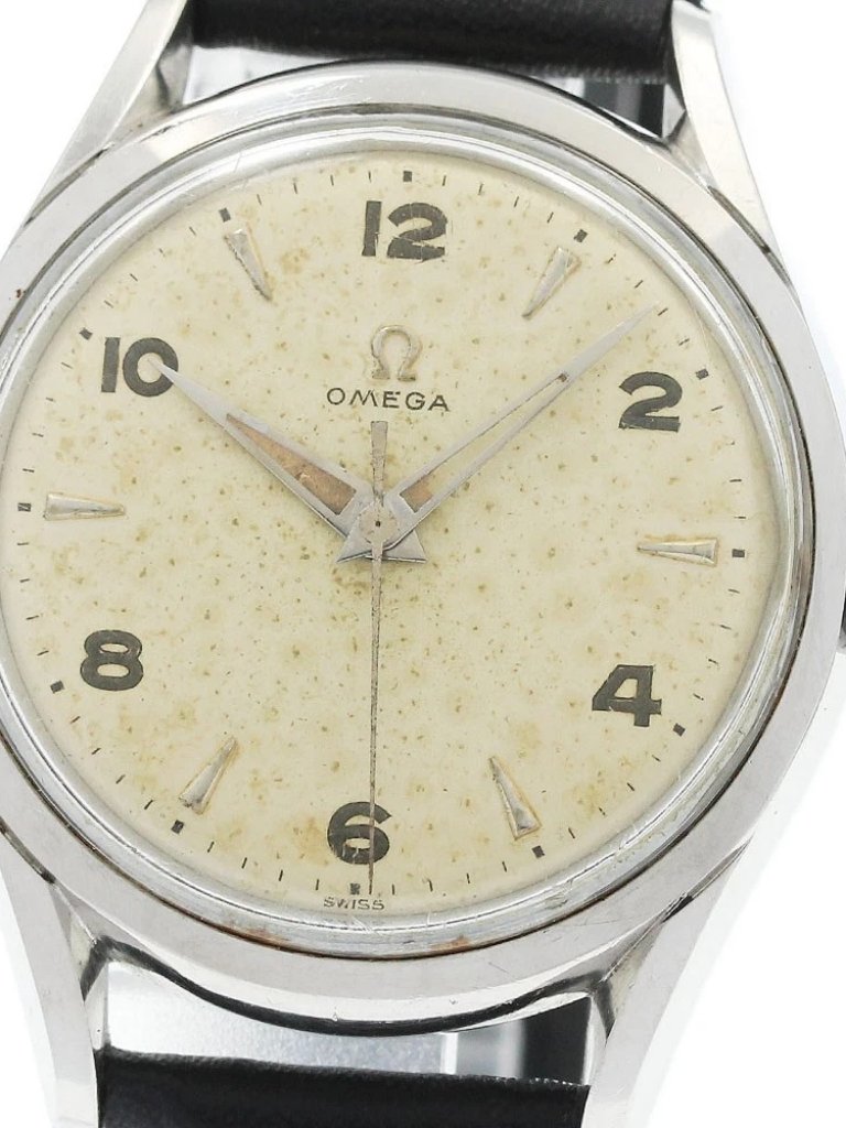 Omega 26672 Cal420 Vintage Silver Dial Hand Winding Mens Watch956880